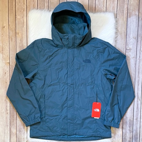 The North Face Men’s Resolve 2 Waterproof Jacket In Mallard Blue - Picture 2 of 9